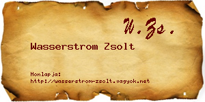 Wasserstrom Zsolt névjegykártya